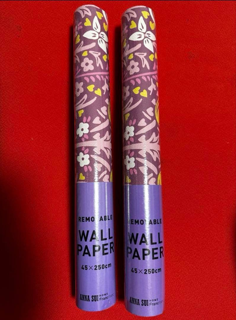 新品　Francfranc ANNASUI ウォールペーパー4本 壁紙 アナスイ