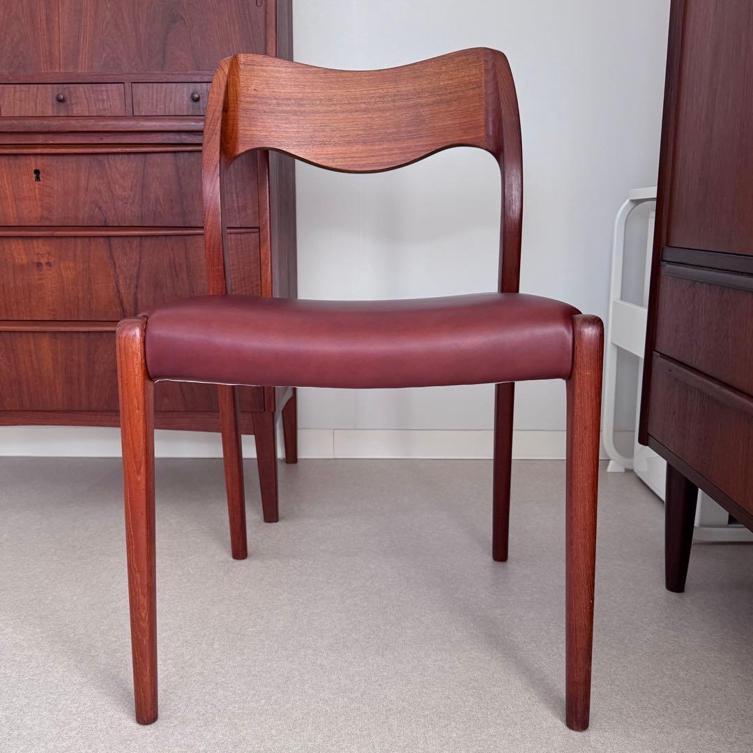 J.L モラー 71 デンマーク ビンテージチェア 本革