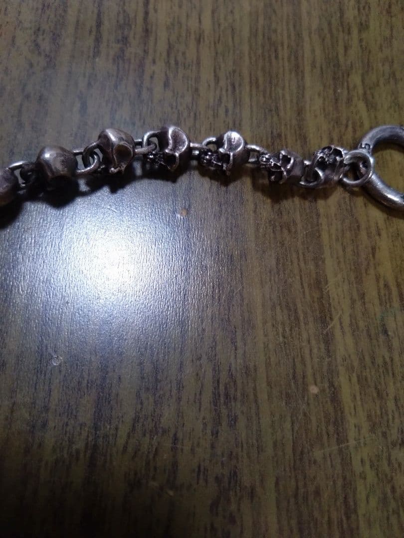 Silver シルバー　925 ドクロ　ブレスレット　約53g