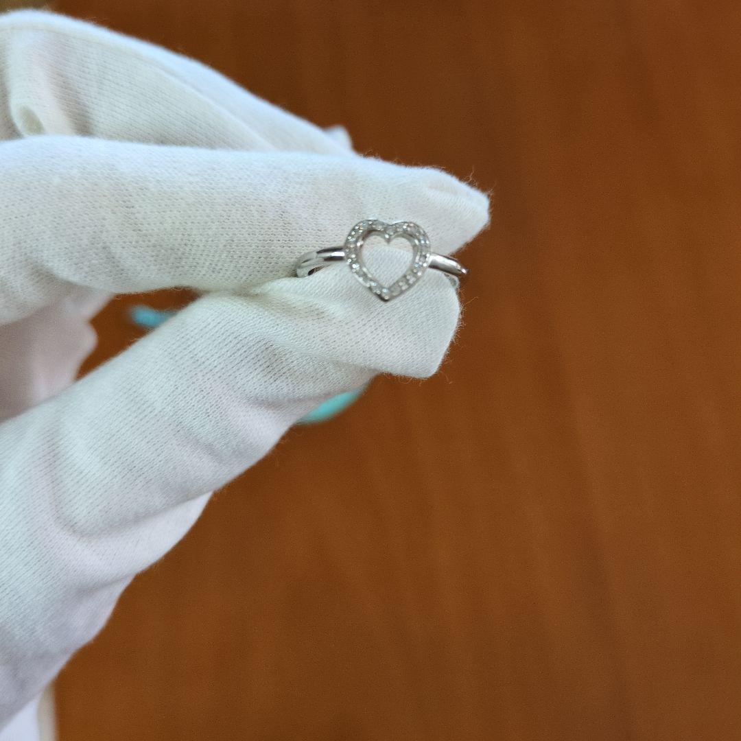 ティファニー リング センチメンタル ハート ダイヤモンド PT950 12号