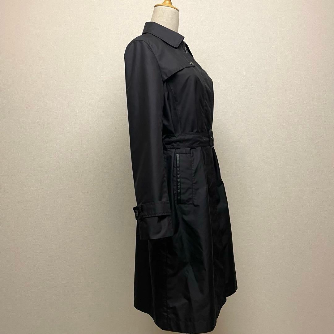 【美品】Paul Stuart ブラック 2WAY上質トレンチコート