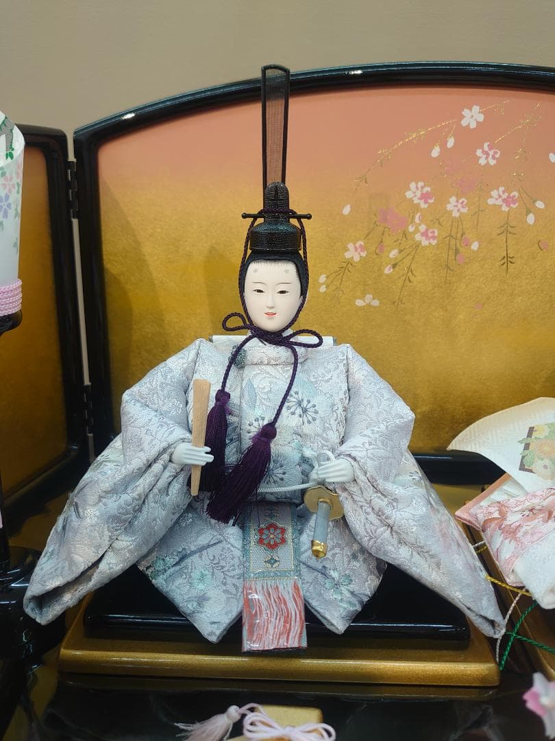 ●さくらの着物おすすめです●新品おひなさま●　さくら刺繍飾り　フルセット