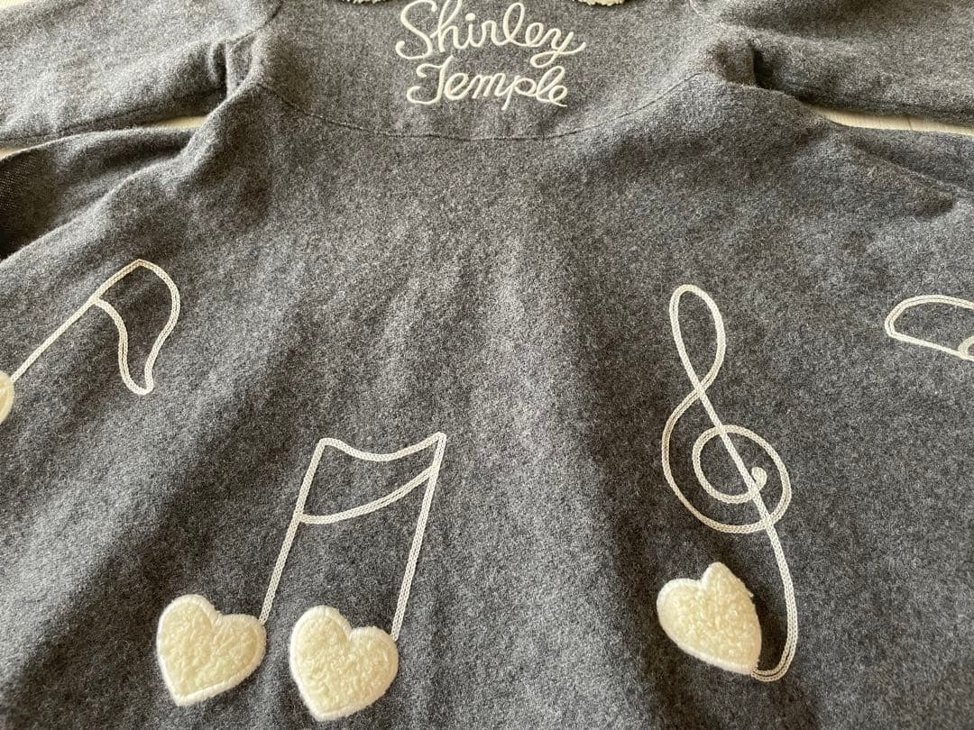 【希少】　シャーリーテンプル　ワンピース　音符　110cm