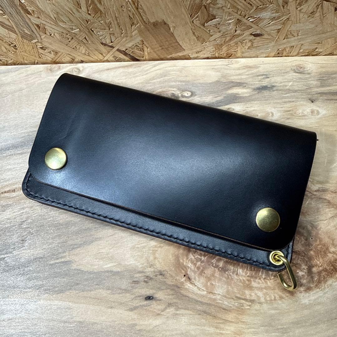 ホーウィン社 クロムエクセル 180 トラッカーウォレット タロンジッパー 茶芯