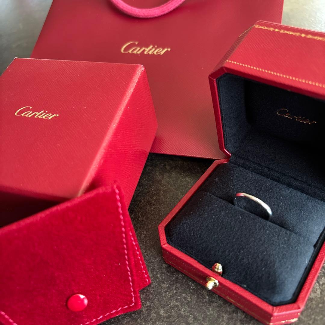 Cartier 16号 専用ボックス付き　Pt950