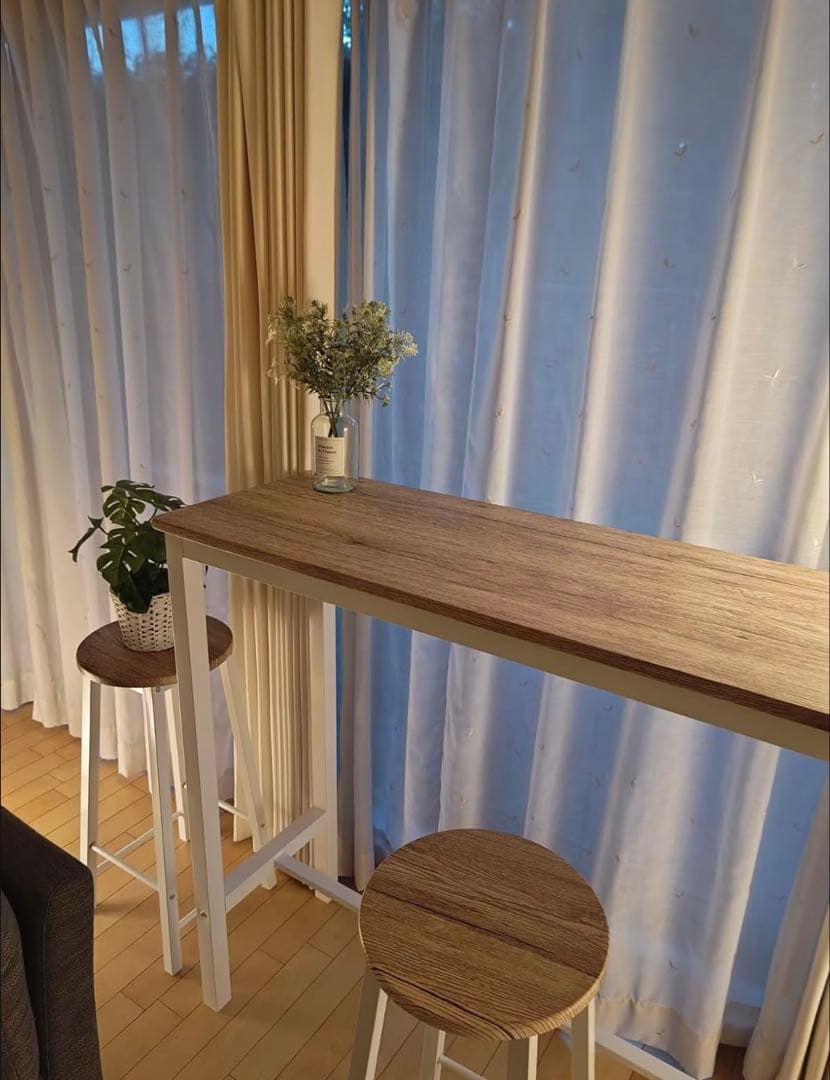 【美品】カウンターテーブル4人掛けセット