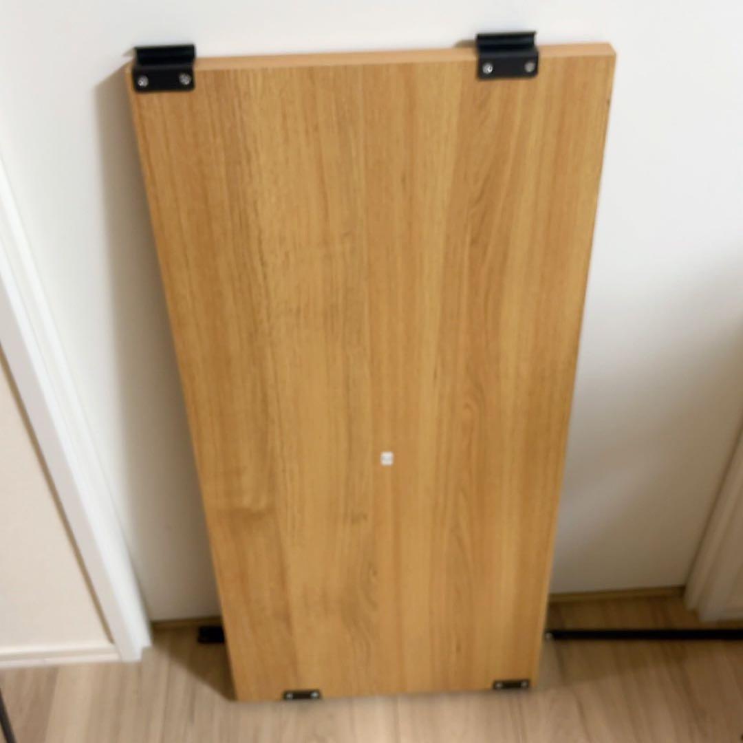 山善　オープンシェルフ　ラック　5段　オーク