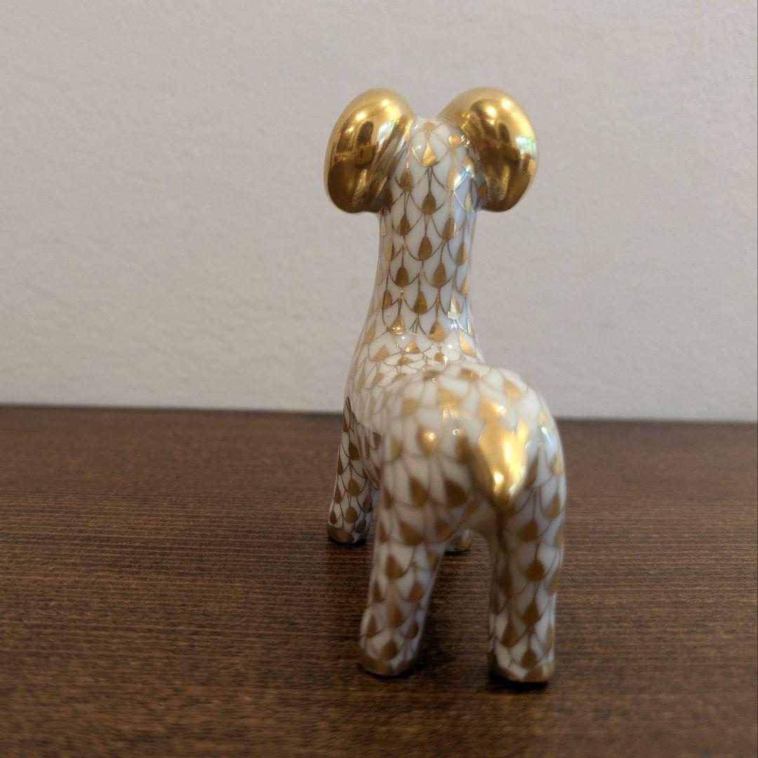 HEREND ヘレンド 羊置物2015 ゴールドバージョン 陶器 千支ものがたり