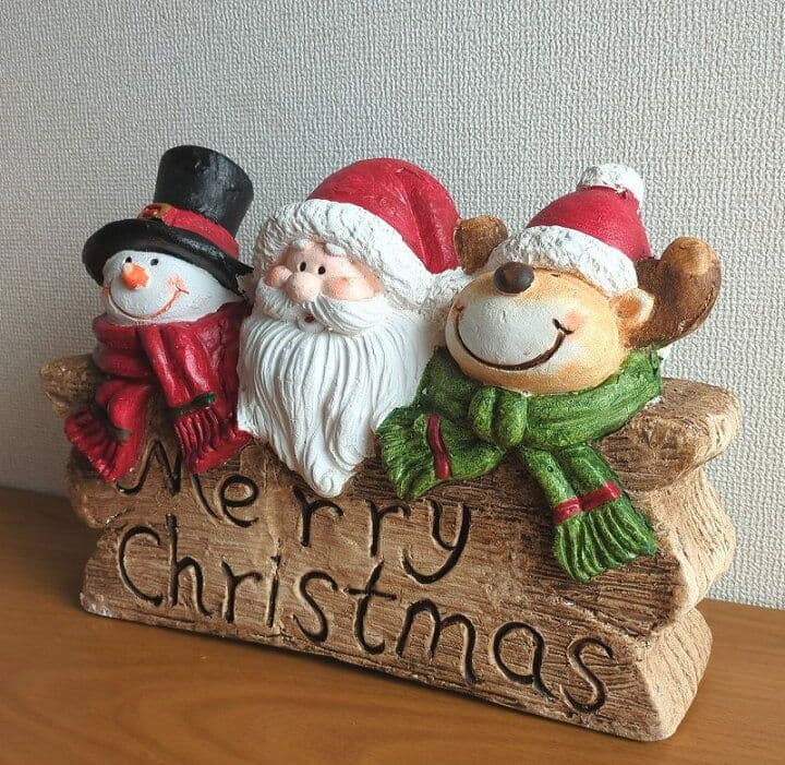 クリスマス飾り】サンタクロース スノーマン トナカイ置物★ガーデニング玄関 装飾
