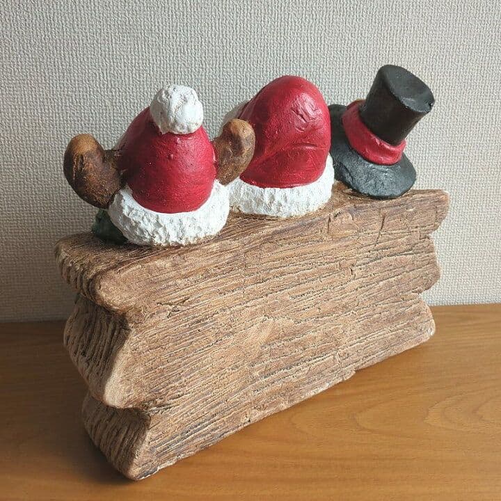 クリスマス飾り】サンタクロース スノーマン トナカイ置物★ガーデニング玄関 装飾