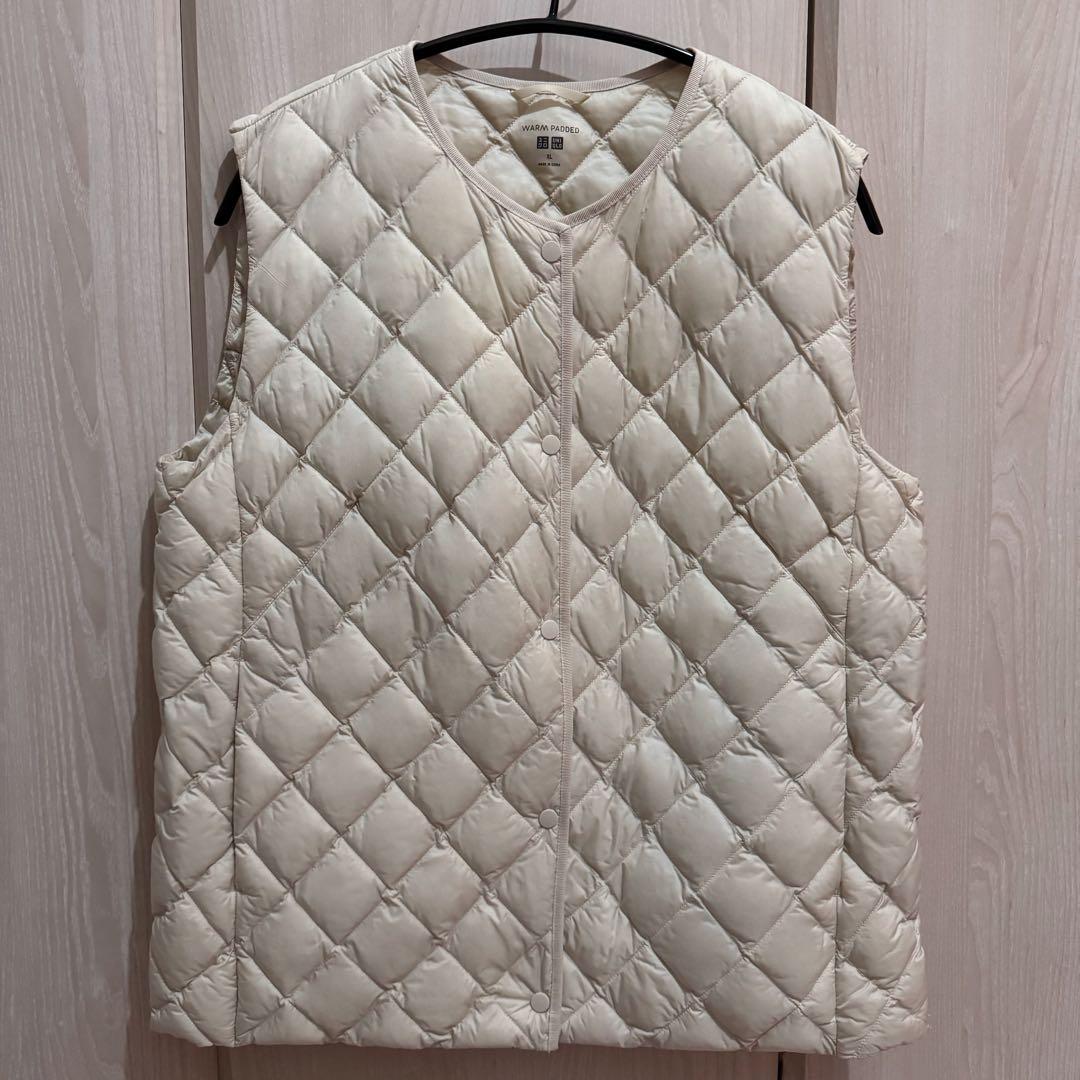 新品UNIQLOユニクロ　パフテックキルティングベスト　ウォームパディッド　XL