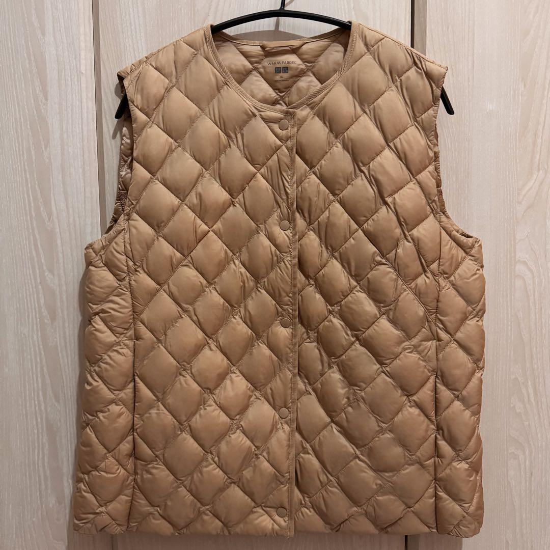 新品UNIQLOユニクロ　パフテックキルティングベスト　ウォームパディッド　XL