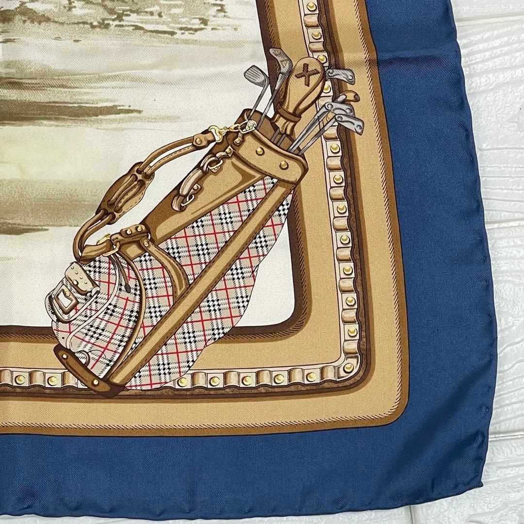 Burberry バーバリー　スカーフ　ゴルフ ノバチェック　シルク　イタリア製