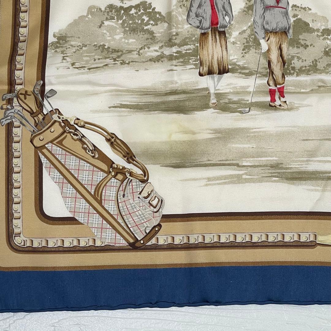 Burberry バーバリー　スカーフ　ゴルフ ノバチェック　シルク　イタリア製