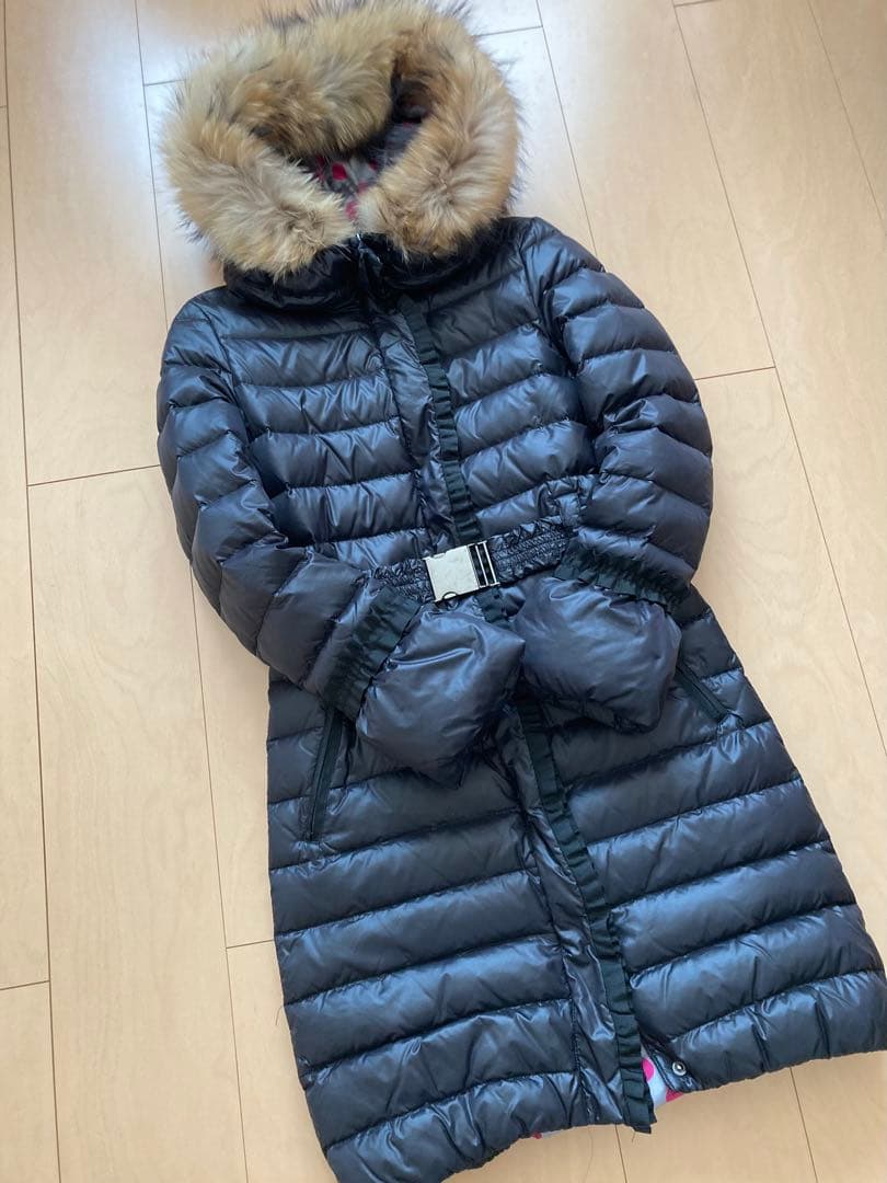 極美品！ランバンLANVINファー付きロングダウンジャケットS