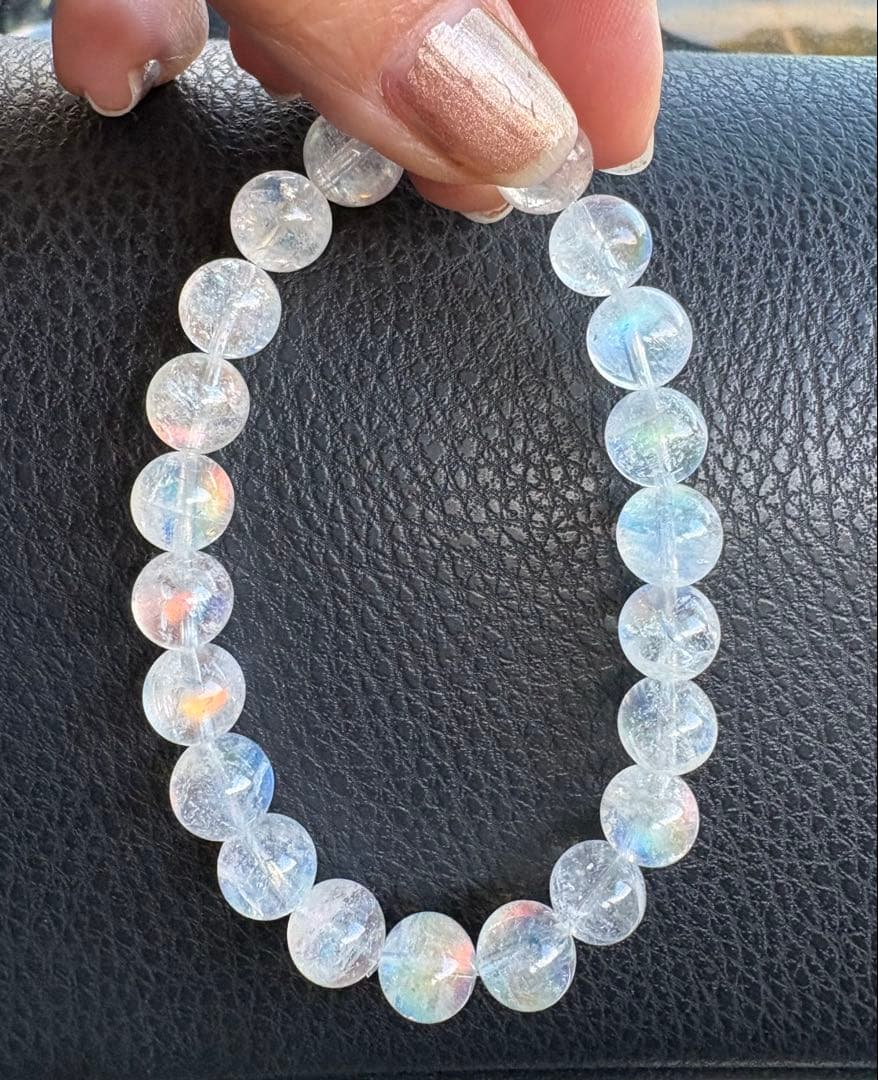 高品質！鑑定書付き！希少なオレンジシラー！ホワイトラブラドライト