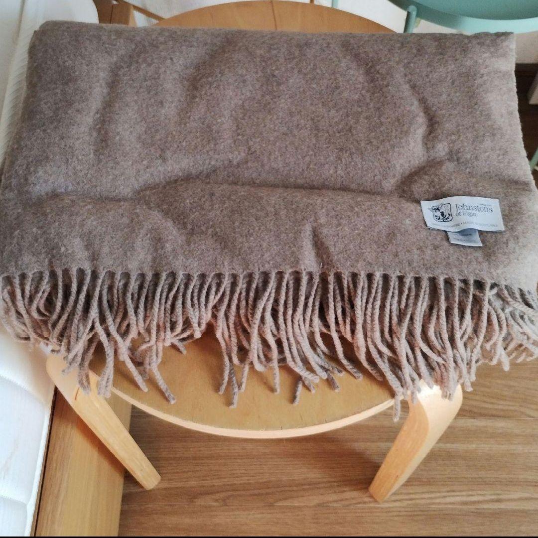 ジョンストンズ カシミヤ100% 大判ストール オッター