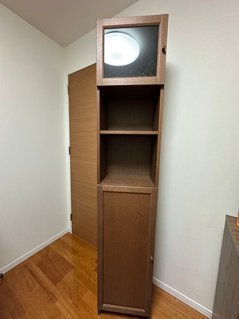 【IKEA 美品】ブラウン 本棚　収納キャビネット