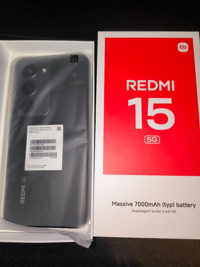 REDMI 15 5G A501XM ミッドナイトブラック