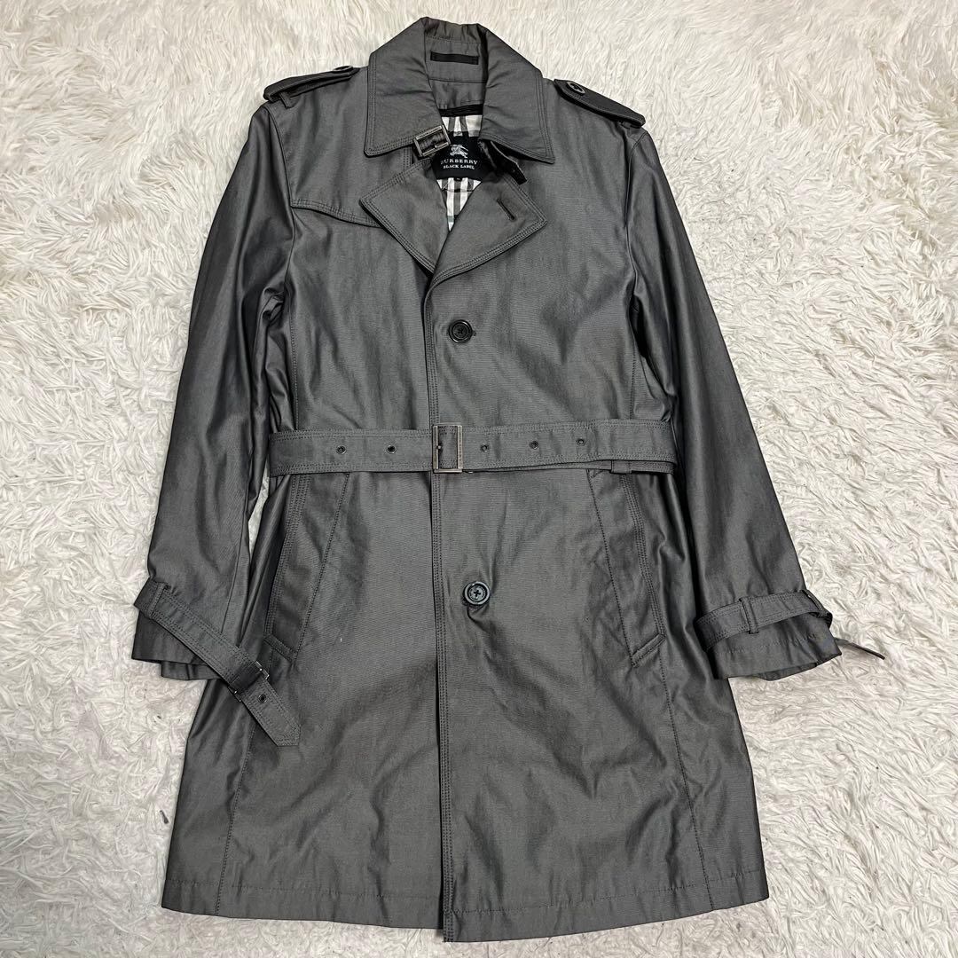 美品　バーバリーブラックレーベル　トレンチコート　ライナー付き　キルティング