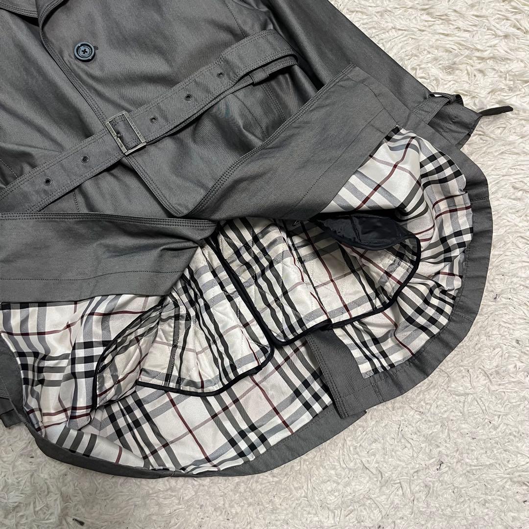 美品　バーバリーブラックレーベル　トレンチコート　ライナー付き　キルティング