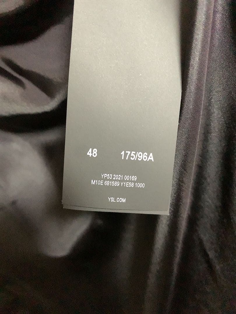 SAINT LAURENT レーヨン100% トレンチコート 48