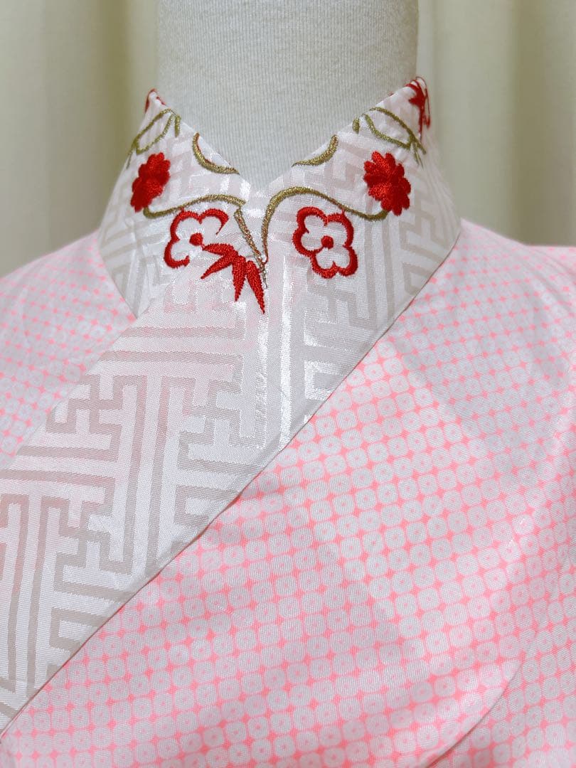 正絹着物フルセット♡七五三　7歳　女の子　一式　赤系　黒