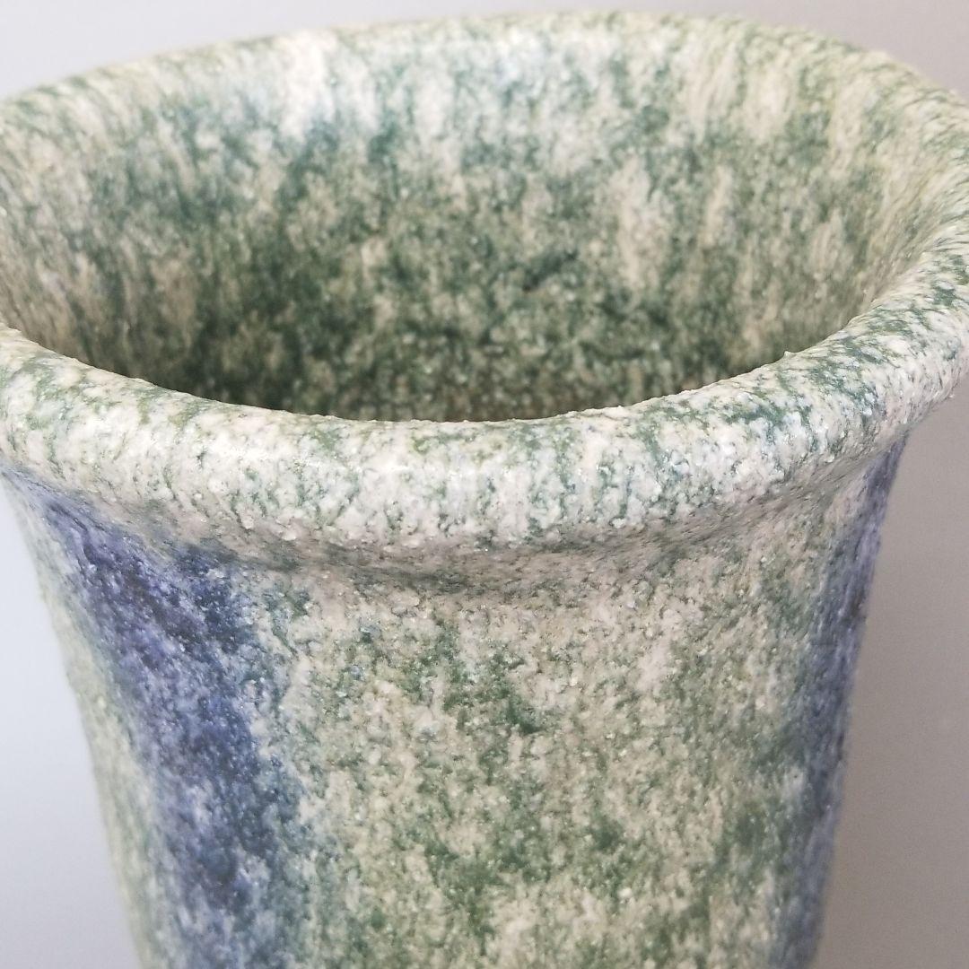 信楽焼 傘立て 青緑窯変 高さ４９cm