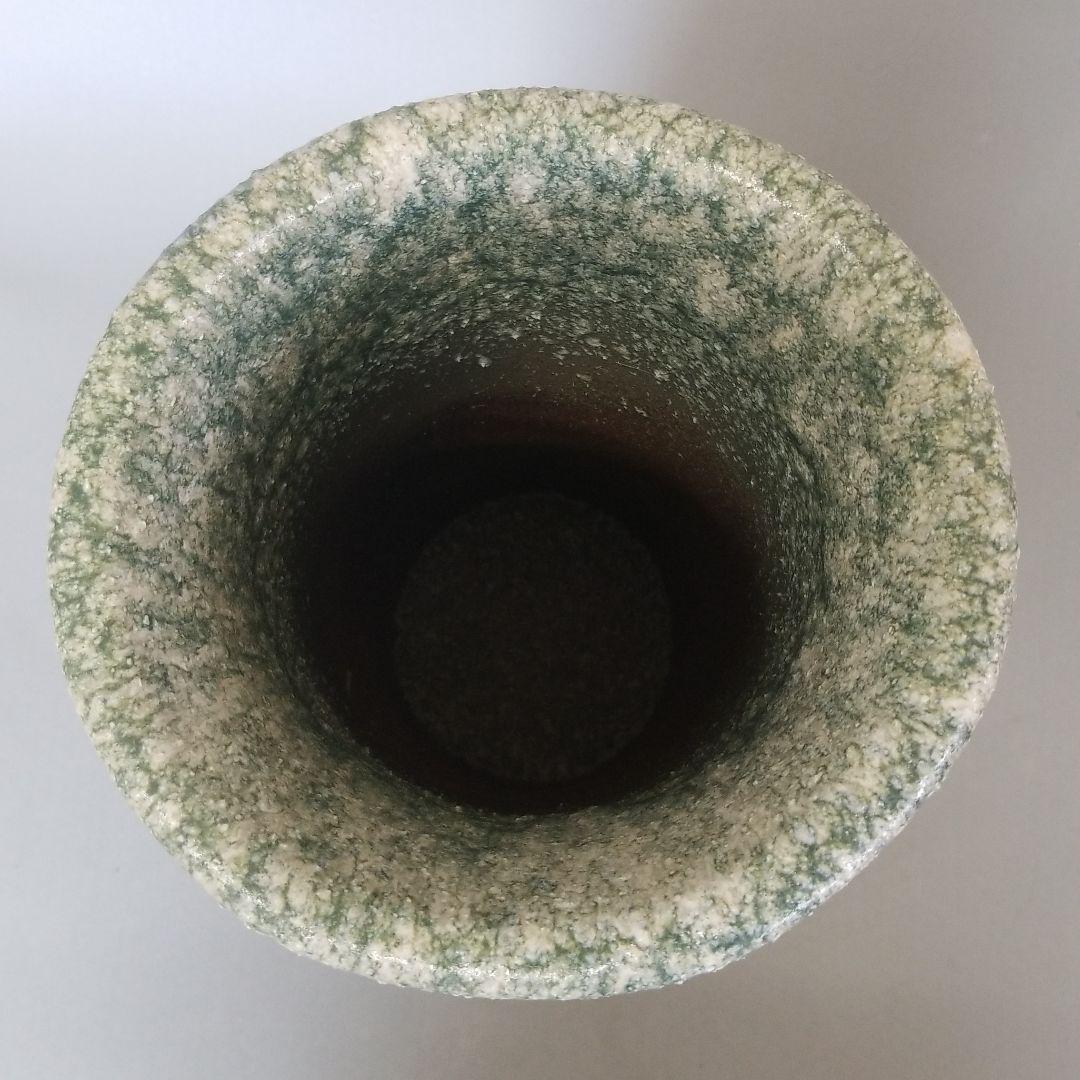 信楽焼 傘立て 青緑窯変 高さ４９cm