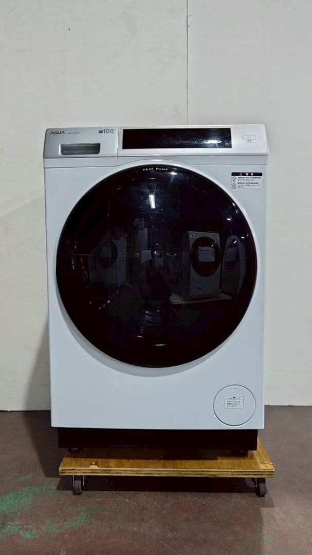 【完動品】AQUA アクア ドラム式洗濯乾燥機 AQW-D10P-R