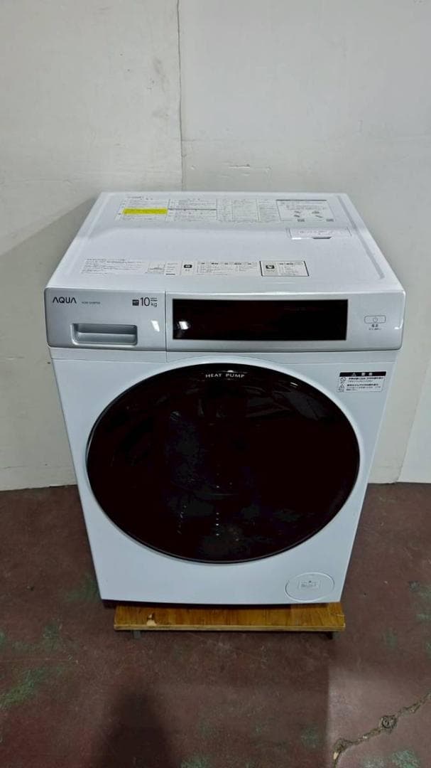 【完動品】AQUA アクア ドラム式洗濯乾燥機 AQW-D10P-R