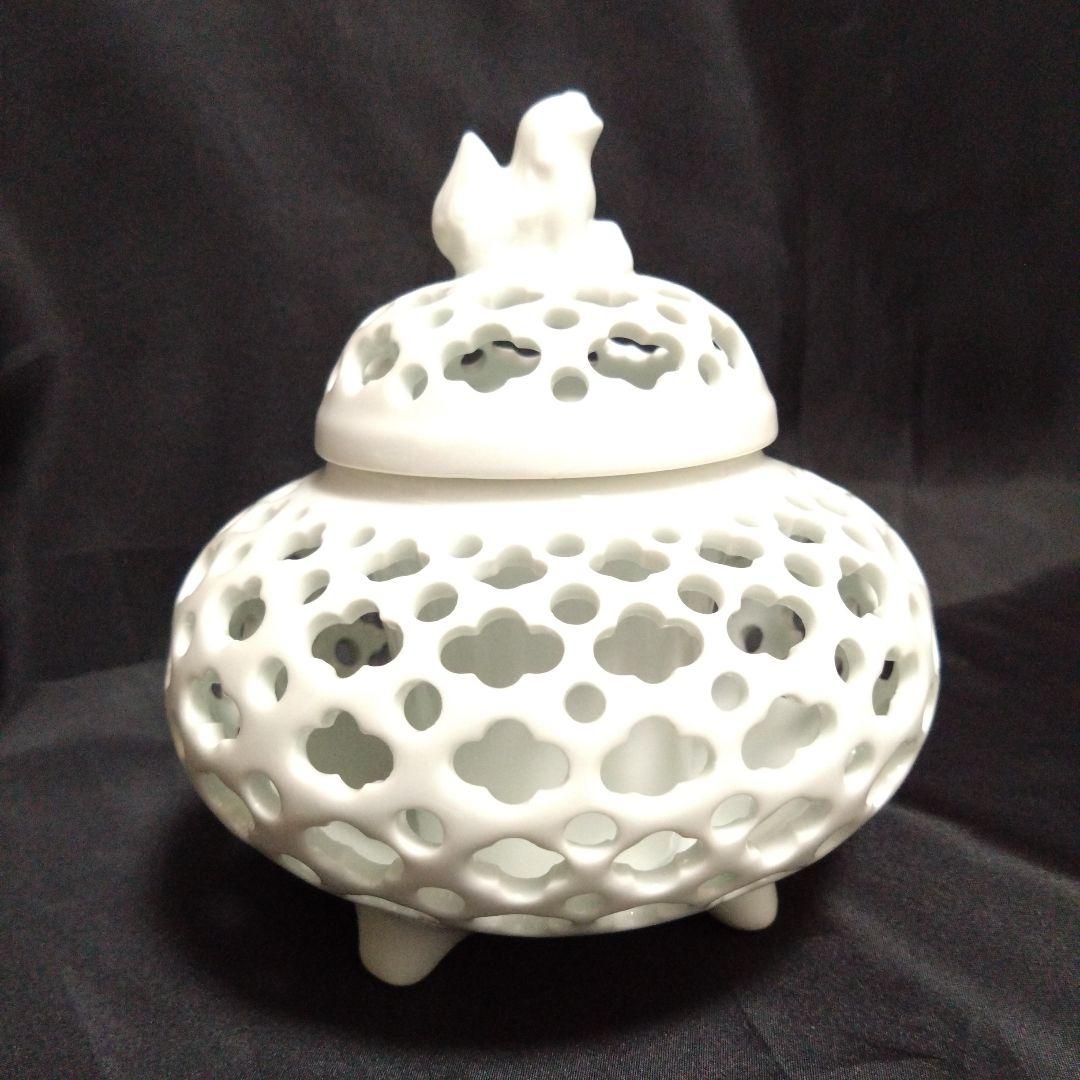 新品 鍋島焼 虎山窯 香炉　インテリア置物　お祝い