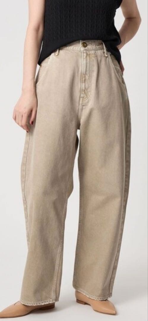 upper hights for conte ベージュデニムパンツ　24 美品