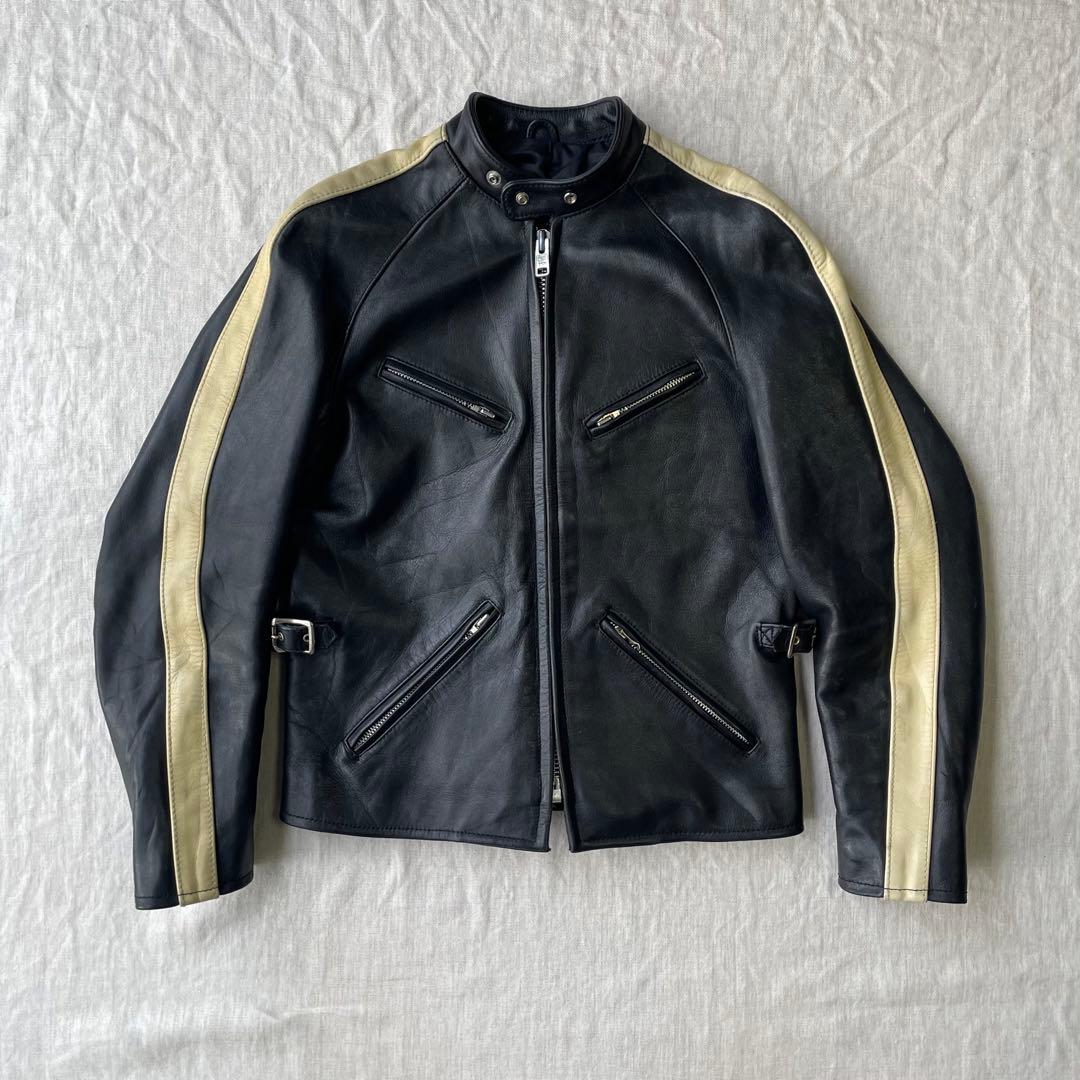 【希少】OZON COMMUNITY 八の字 シングルライダースジャケット