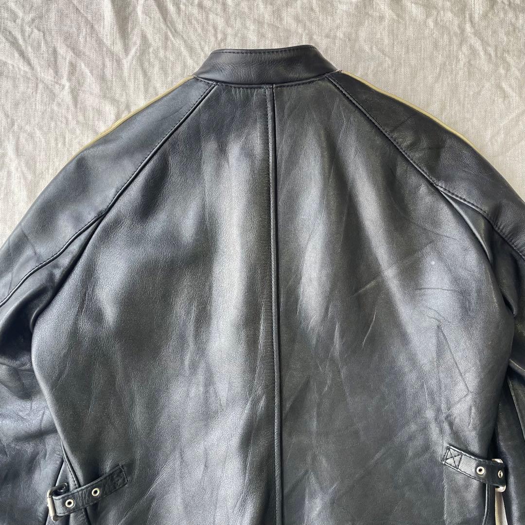 【希少】OZON COMMUNITY 八の字 シングルライダースジャケット