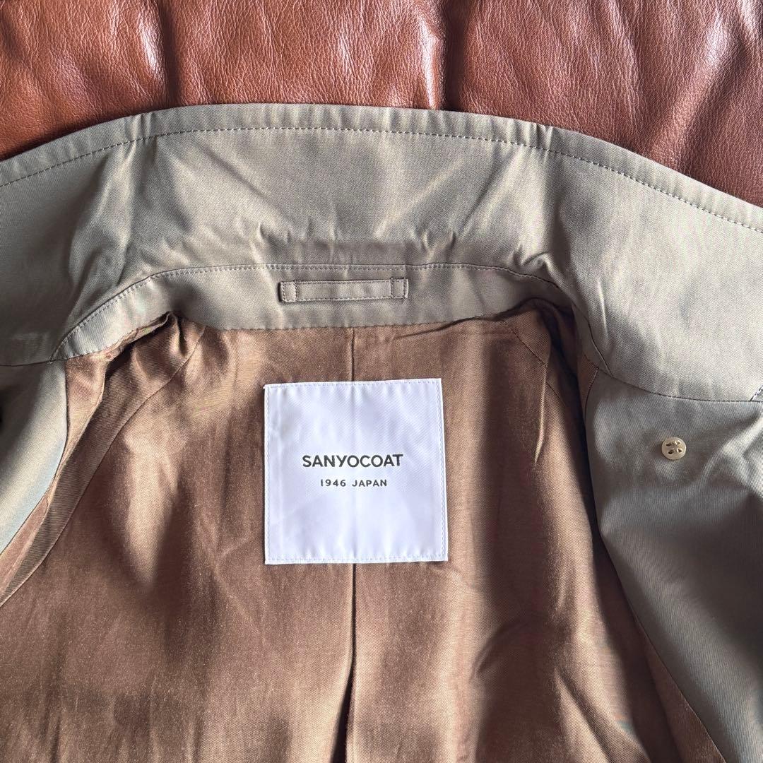SANYOCOAT ツイードコンビ トレンチコート未着用