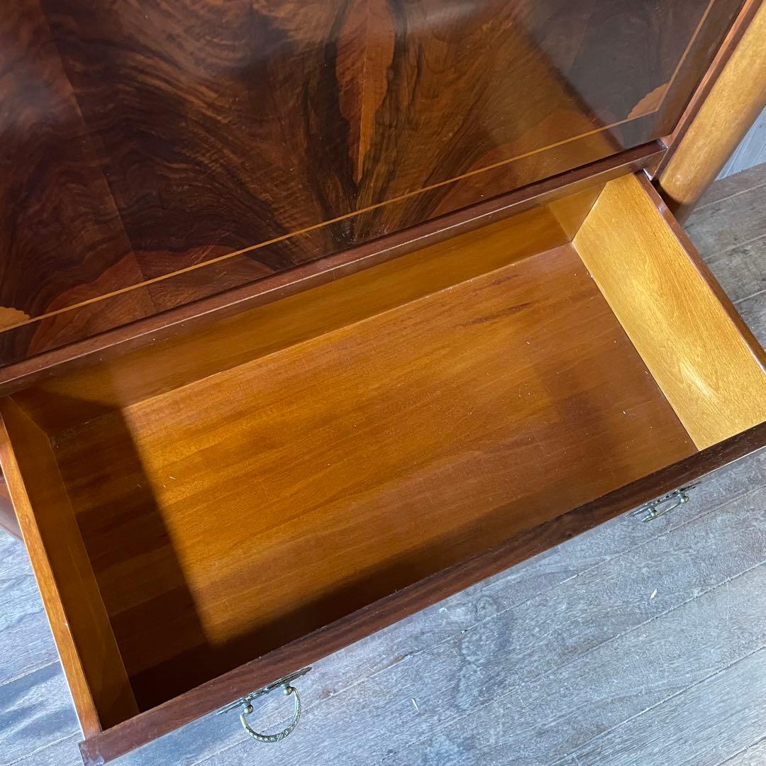 英国アンティーク ライティングビューロー チェスト 鍵付き スペイン家具