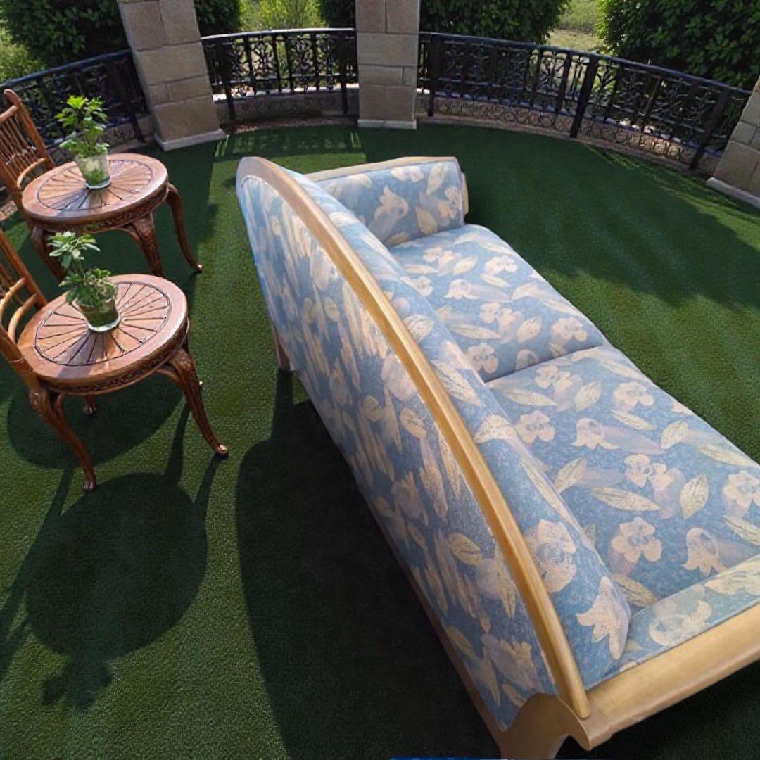 【希少】 カリモク家具 Chitano チターノ 花柄 ソファ アンティーク