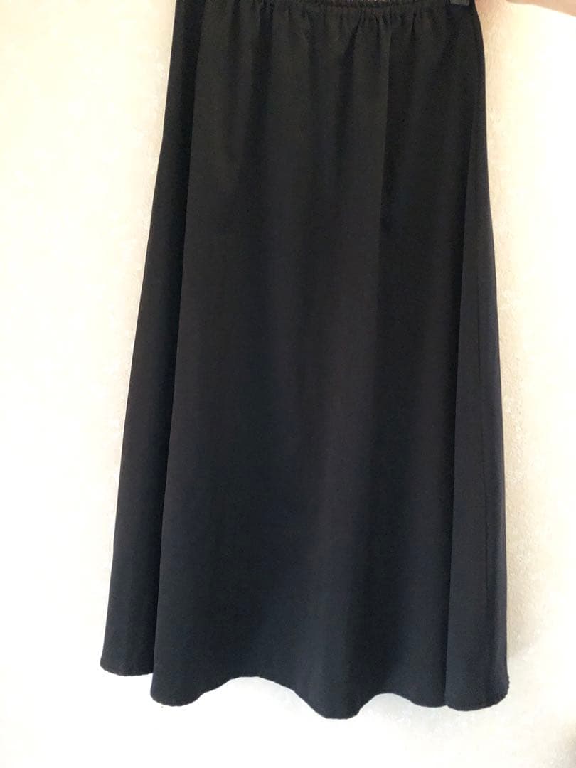 専用　美品　ANAYI　チュールティアードギャザー スカート　黒　38