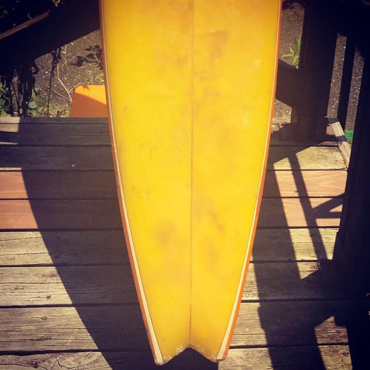 J*0様 激レアビンテージ ライトニングボルト サーフボード シングルフィン 6