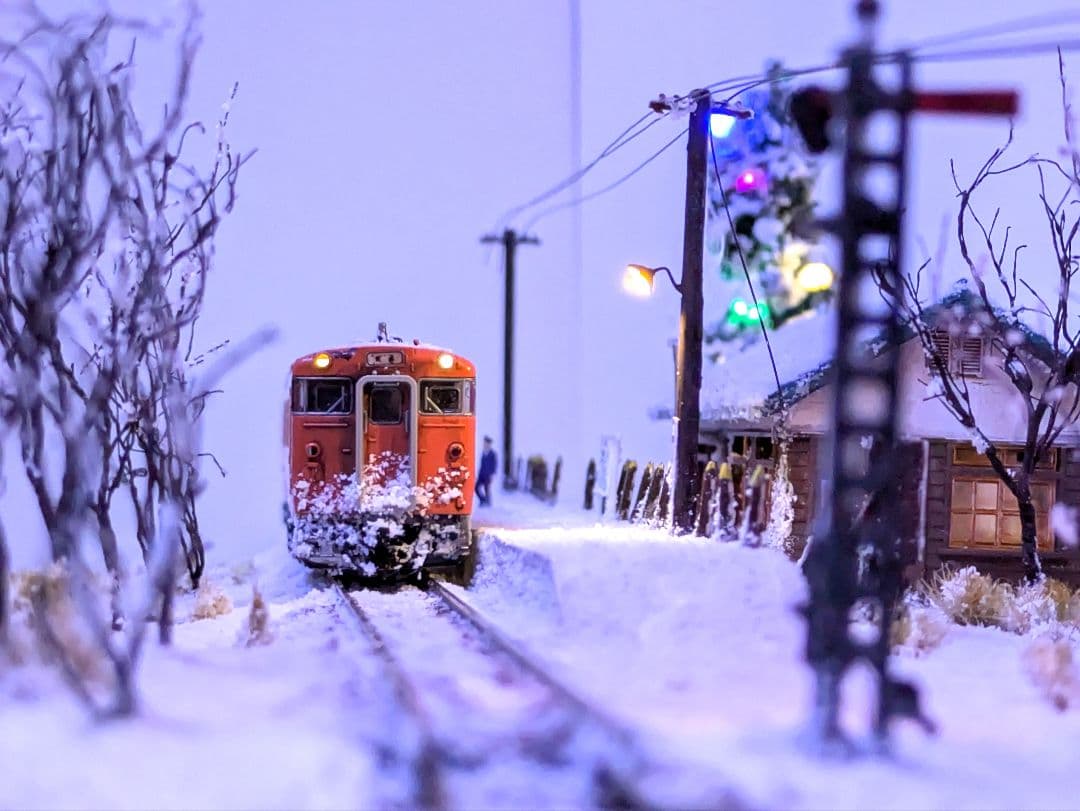辛*盛様 Ｎゲージ・ジオラマ【鉄道員(ぼっほや)の情景】　※車両付き