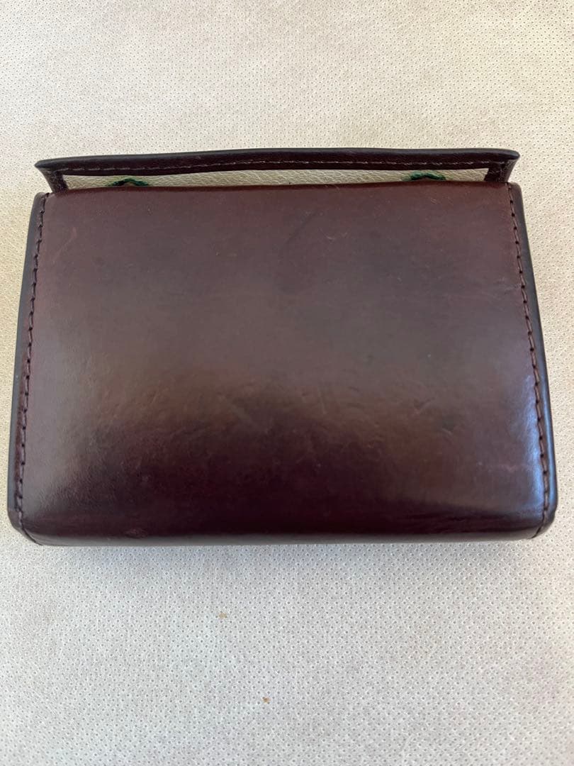 m+ エムピウ ミッレフォッリエ P25 二つ折り財布 タバコ×ベージュ　左利き