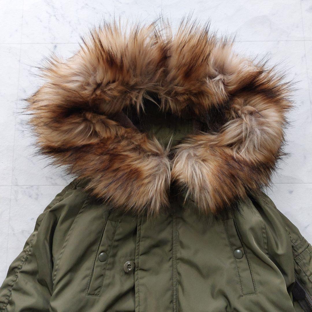 美品 マウジー MOUSSY N-2B ミリタリージャケット F カーキ