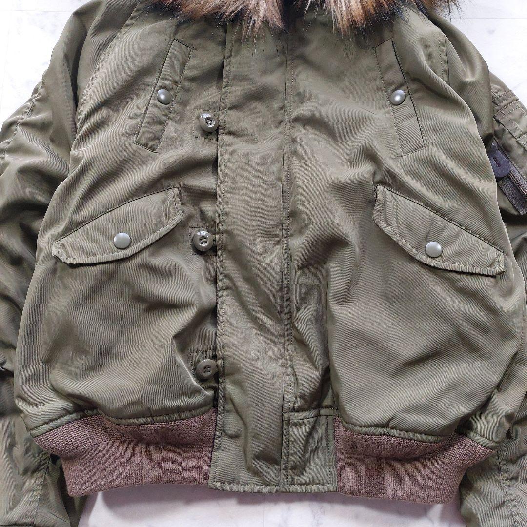 美品 マウジー MOUSSY N-2B ミリタリージャケット F カーキ
