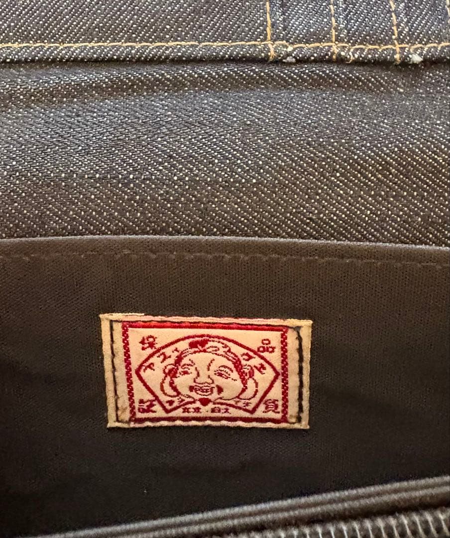 evisuジーンズ　財布　大カモメ　桃太郎 児島　アメカジ　エヴィス