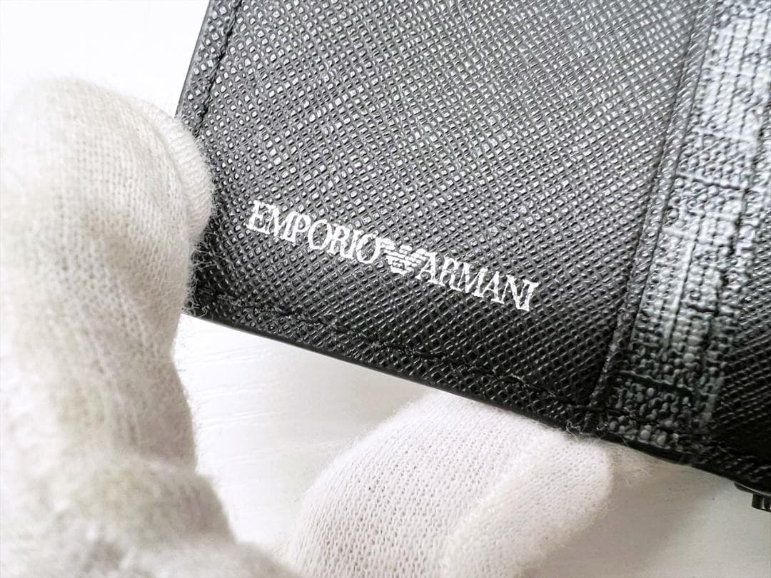 使用感なし　美品　エンポリオアルマーニ　イーグル　PVC　マネークリップ