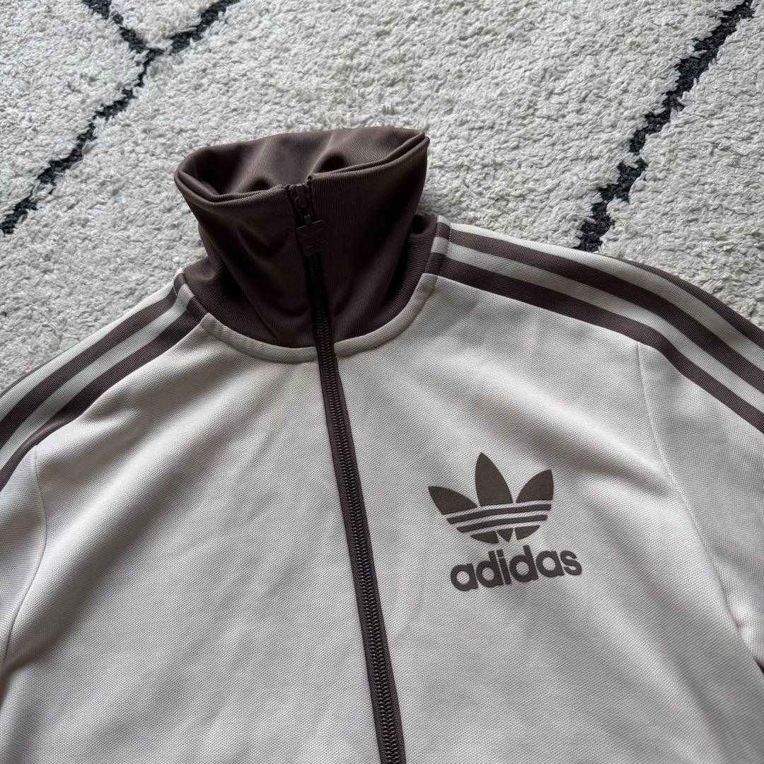 良色　アディダス　ベッケンバウアー　トラックジャケット　ベージュ　ブラウン　S