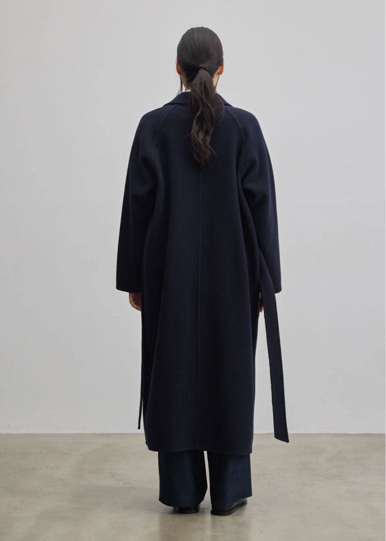 24AW ソージュ　ウールリバーローブコート　ロングコート　定価39600円