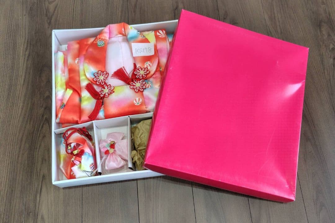 RK178子供着物フルセット6点まとめて着丈92センチ裄丈44センチ3歳用