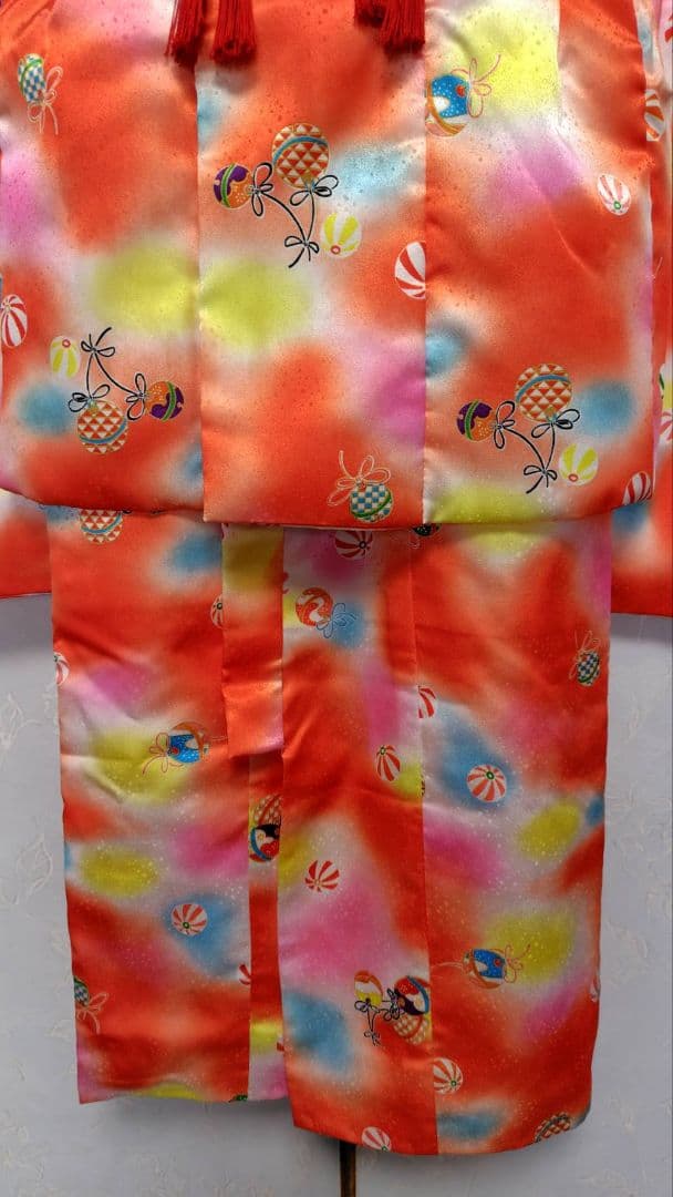 RK178子供着物フルセット6点まとめて着丈92センチ裄丈44センチ3歳用